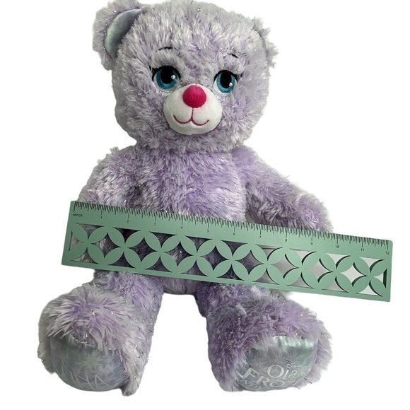 Build A Bear Plush Disney Olafs Frozen Adventure Anna Bear Purple Sparkle BAB - Picture 10 of 12